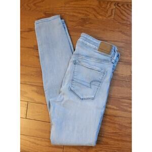 American Eagle Skinny Jeans Women Size 4L Light Wash
